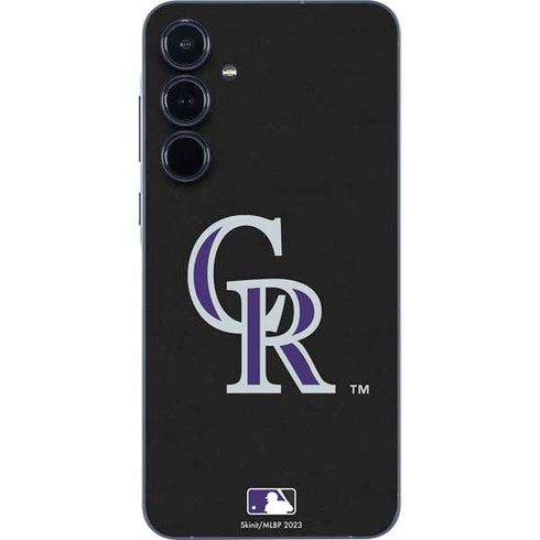 MLB Colorado Rockies - Solid Distressed Galaxy A36 5G Skin